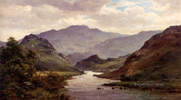 ブルック川の流れ Painting - アルフレッド・デ・ブリアンスキー・シニア小川の風景